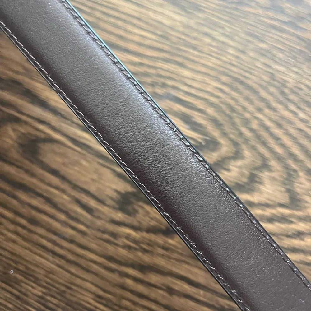 Chaps kid’s reversible belt 26-28 inches brown black and silver